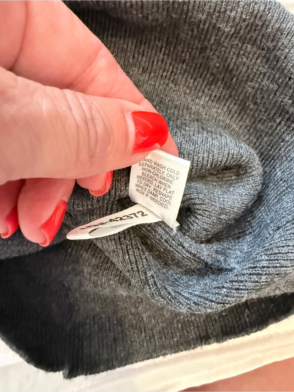 Express Gray Ribbed Turtleneck Sweater - Picture 9 of 9